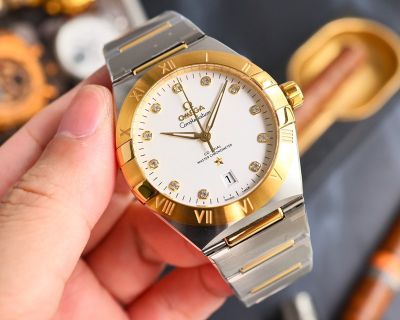 Omega 5th Constellation 39MM 8800 Movement 18K Hands Men Fake Watch